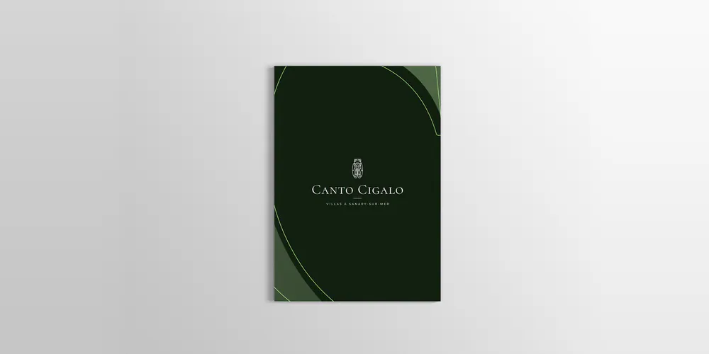 Livret Canto Cigalo, couverture vert profond