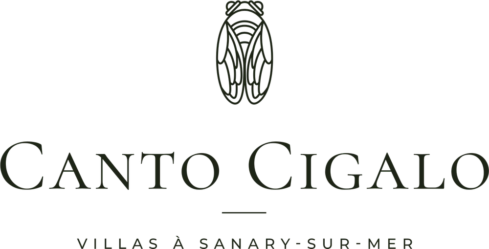 Logotype Canto Cigalo, villas à Sanary-sur-Mer