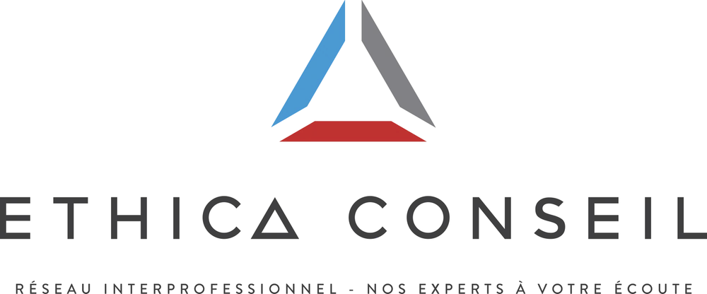 Logotype Ethica Conseil, réseau interprofessionnel, nos experts à votre écoute