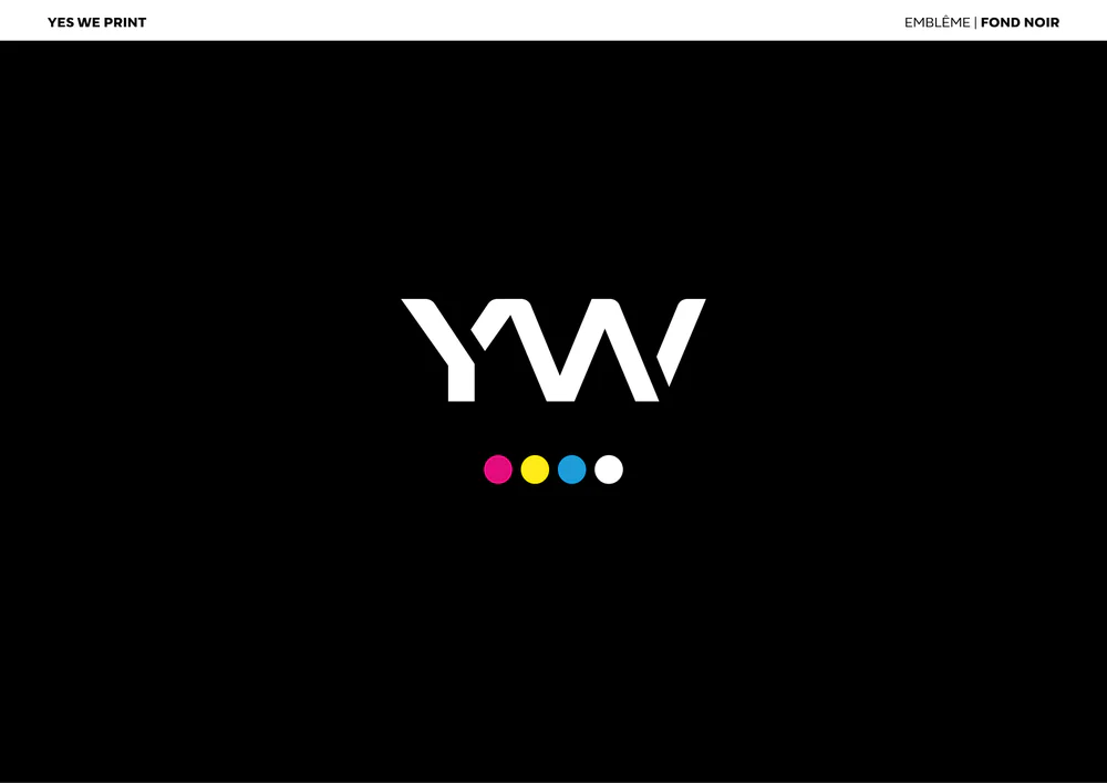 Emblème YW sur fond noir